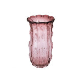 Elegant Baymont L Vase, Handcrafted Pale Pink Glass Masterpiece