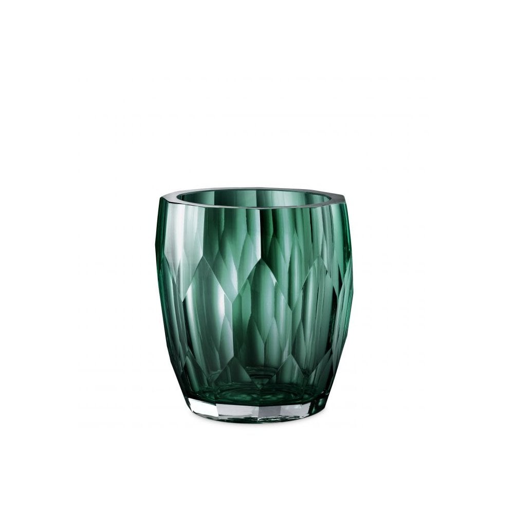 Emerald Marquis Vase, Artisan Glass Creation