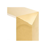 Elegant Carlow Gold-Finished Console Table