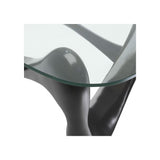 Aventura Bronze and Glass Coffee Table with Sculptural Touch