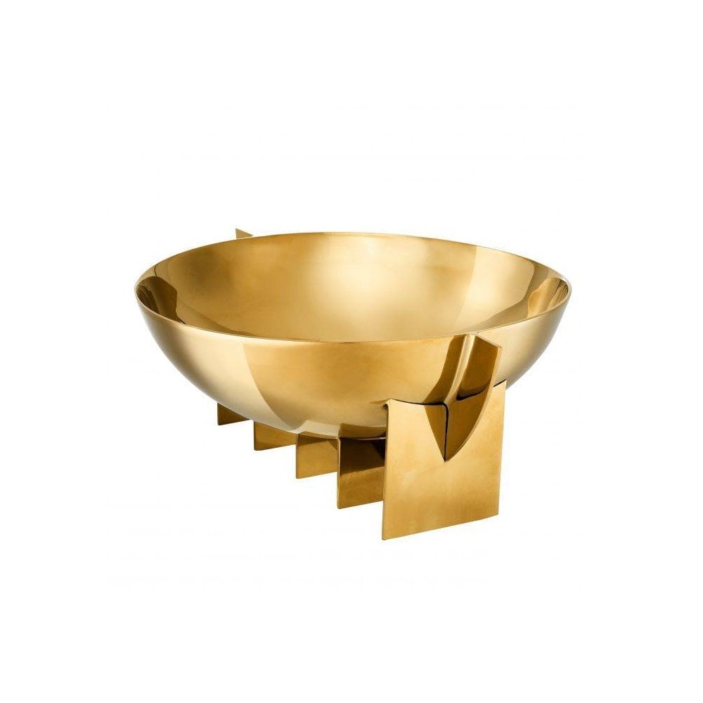 Bismarck Elegance Gold Bowl With Elevated Base