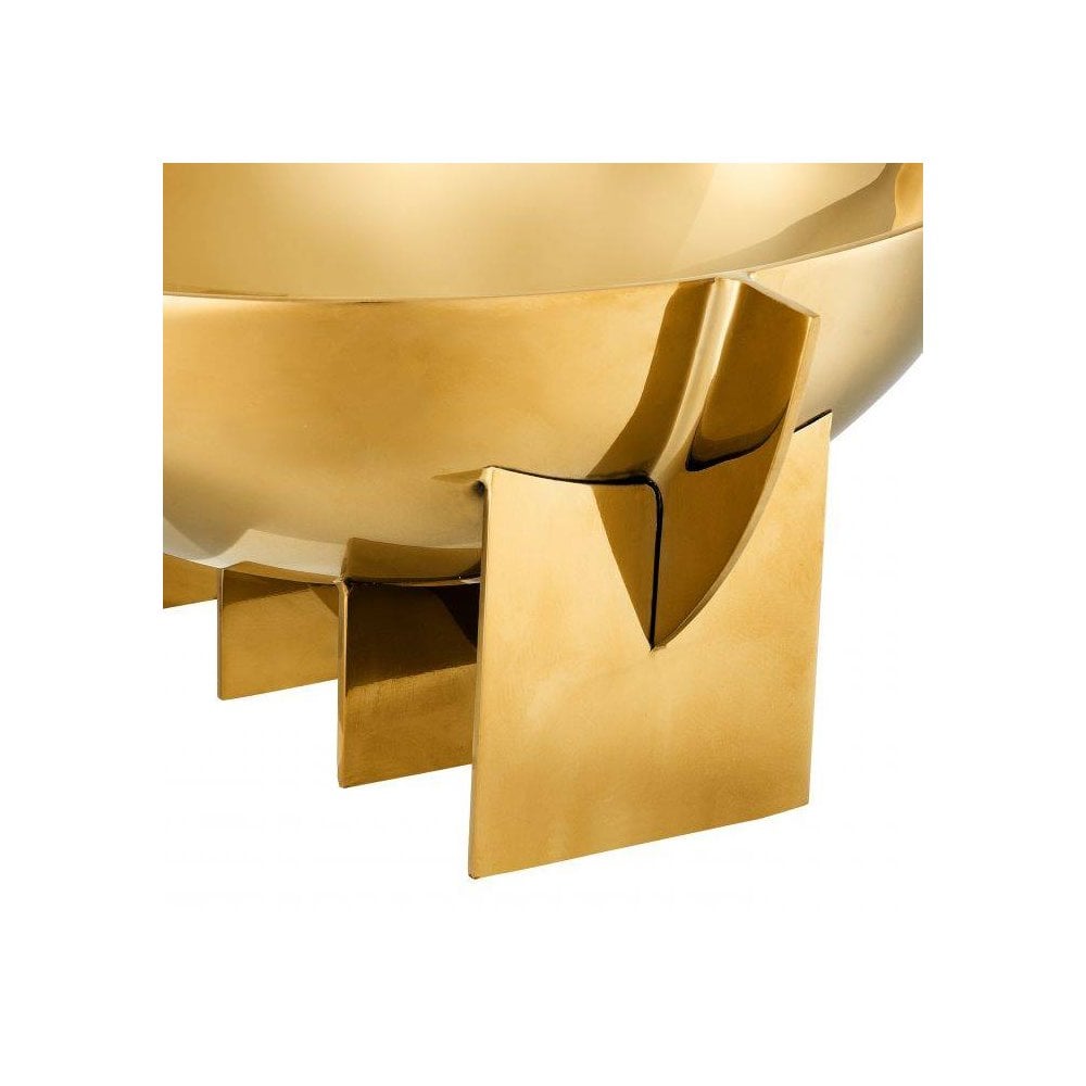 Bismarck Elegance Gold Bowl With Elevated Base