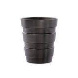 Title: Apex Bronze Ring Vase - Modern Industrial Elegance