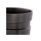 Title: Apex Bronze Ring Vase - Modern Industrial Elegance