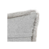 Alaska Light Grey Faux Fur Decorative Cushion