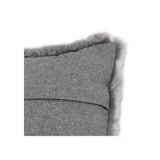 Alaska Grey Faux Fur Rectangular Cushion