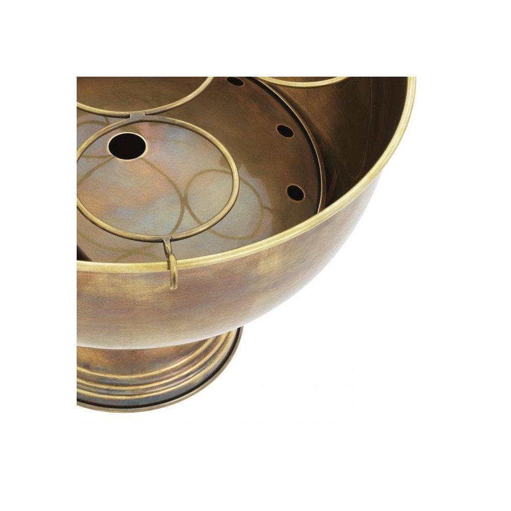 Vintage Brass Puma-Handled Champagne Ice Bowl