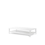 Contemporary White Outdoor Rectangular Coffee Table, Bell Rive Design