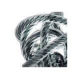 Domenico M Desk Ornament in Grey Blue Glass with Nautical Rope Design