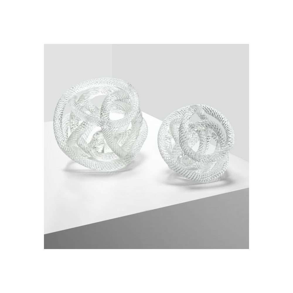 Nautical Elegance Clear Glass Desk Ornament