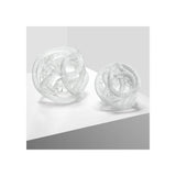 Nautical Elegance Clear Glass Desk Ornament