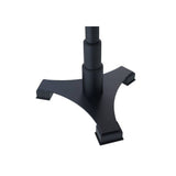 Round Mercier Dining Table with Black Base and White Marble Top