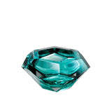 Turquoise Gradient Hexagonal Crystal Bowl
