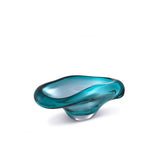 Turquoise Darius Artisanal Glass Bowl - Handcrafted Elegance