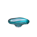 Turquoise Darius Artisanal Glass Bowl - Handcrafted Elegance
