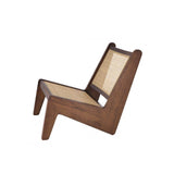 Aubin Classic Brown Rattan Chair with Cane Webbing Design