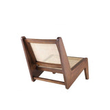 Aubin Classic Brown Rattan Chair with Cane Webbing Design