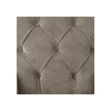 Atena Armchair in Savona Greige Velvet with Black Legs