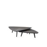 Vintage Mocha Oak Nesting Coffee Tables - Set of 2