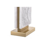 Elegant Charleston Table Lamp with Antique Brass and Marble Design