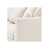 Taylor Bouclé Cream Sofa with Black Base