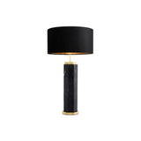 Elegant Newman Table Lamp with Black Marble and Antique Brass