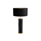 Elegant Newman Table Lamp with Black Marble and Antique Brass