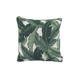 Mustique Green Palm Leaf Cushion, 60 x 60 cm