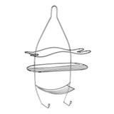 Dara 3 Tier Chrome Shower Caddy With Hooks