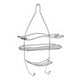 Dara 3 Tier Chrome Shower Caddy With Hooks