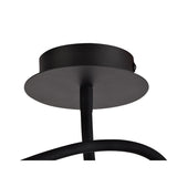 Modern Black and Aluminium Adjustable Arm Ceiling Light with Integrated 5W LED, 3-Year Warranty