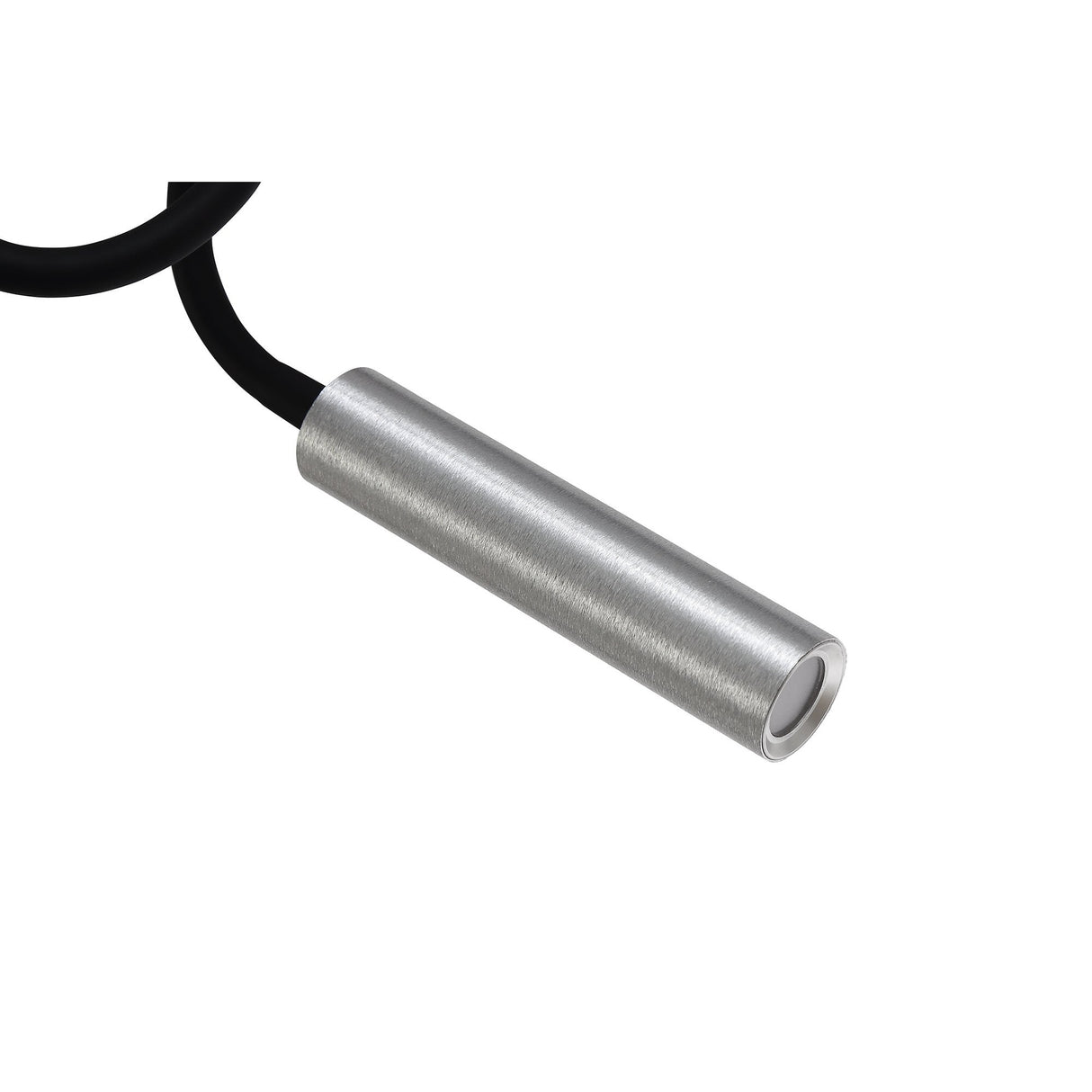 Modern Black and Aluminium Adjustable Arm Ceiling Light with Integrated 5W LED, 3-Year Warranty