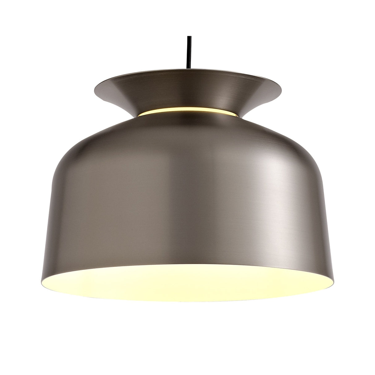 Satin Nickel Pendant Light, Adjustable 1-Light E27 Fixture