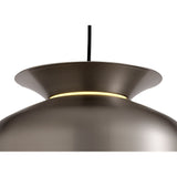 Satin Nickel Pendant Light, Adjustable 1-Light E27 Fixture