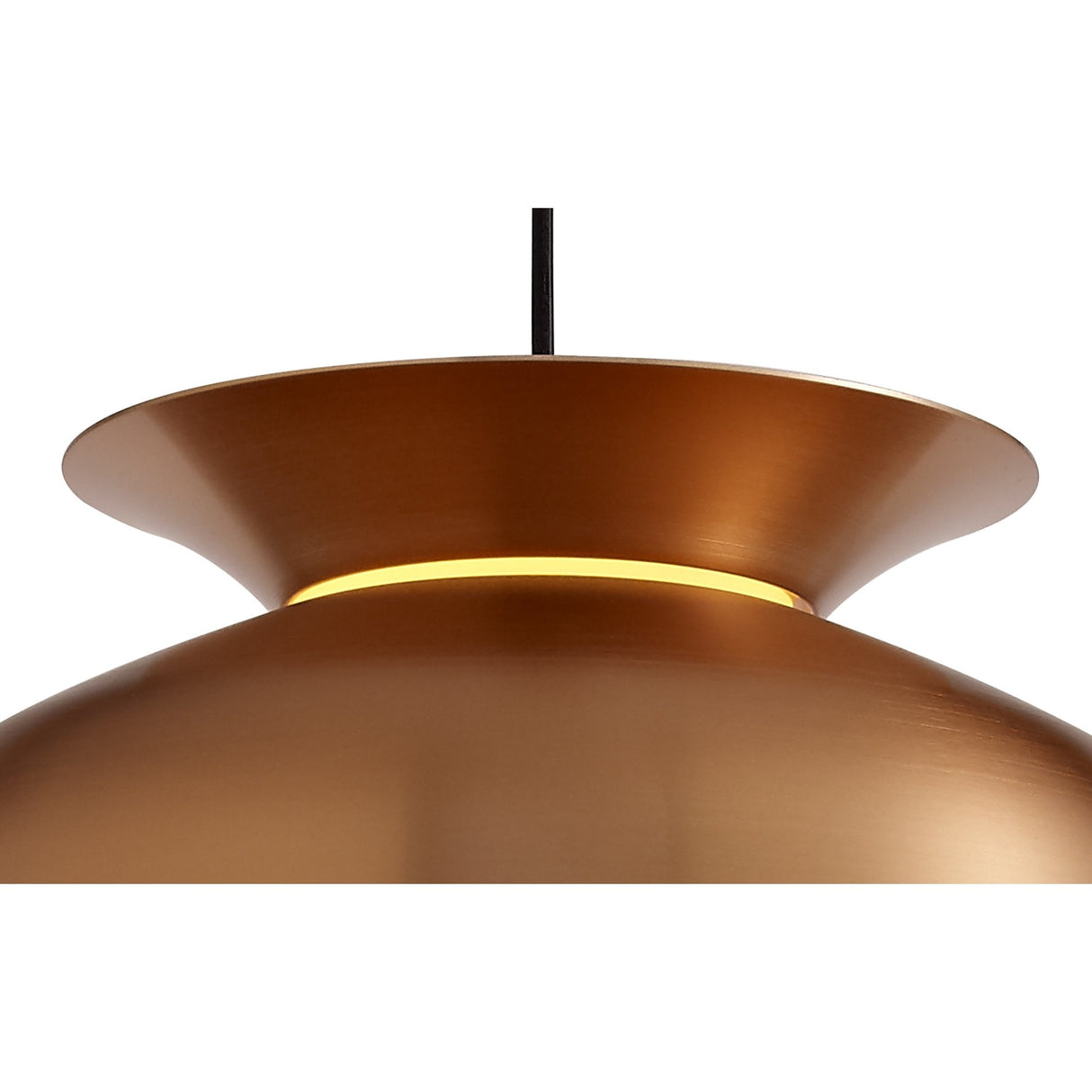 Elegant Copper Pendant Light with Adjustable Drop