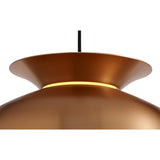 Elegant Copper Pendant Light with Adjustable Drop