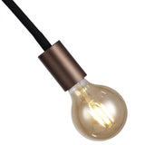 Dynamic Ceiling Light E27 in Satin Black and Brushed Copper
