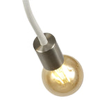 Adjustable 5-Light Ceiling Fixture in Satin White and Satin Nickel Finish