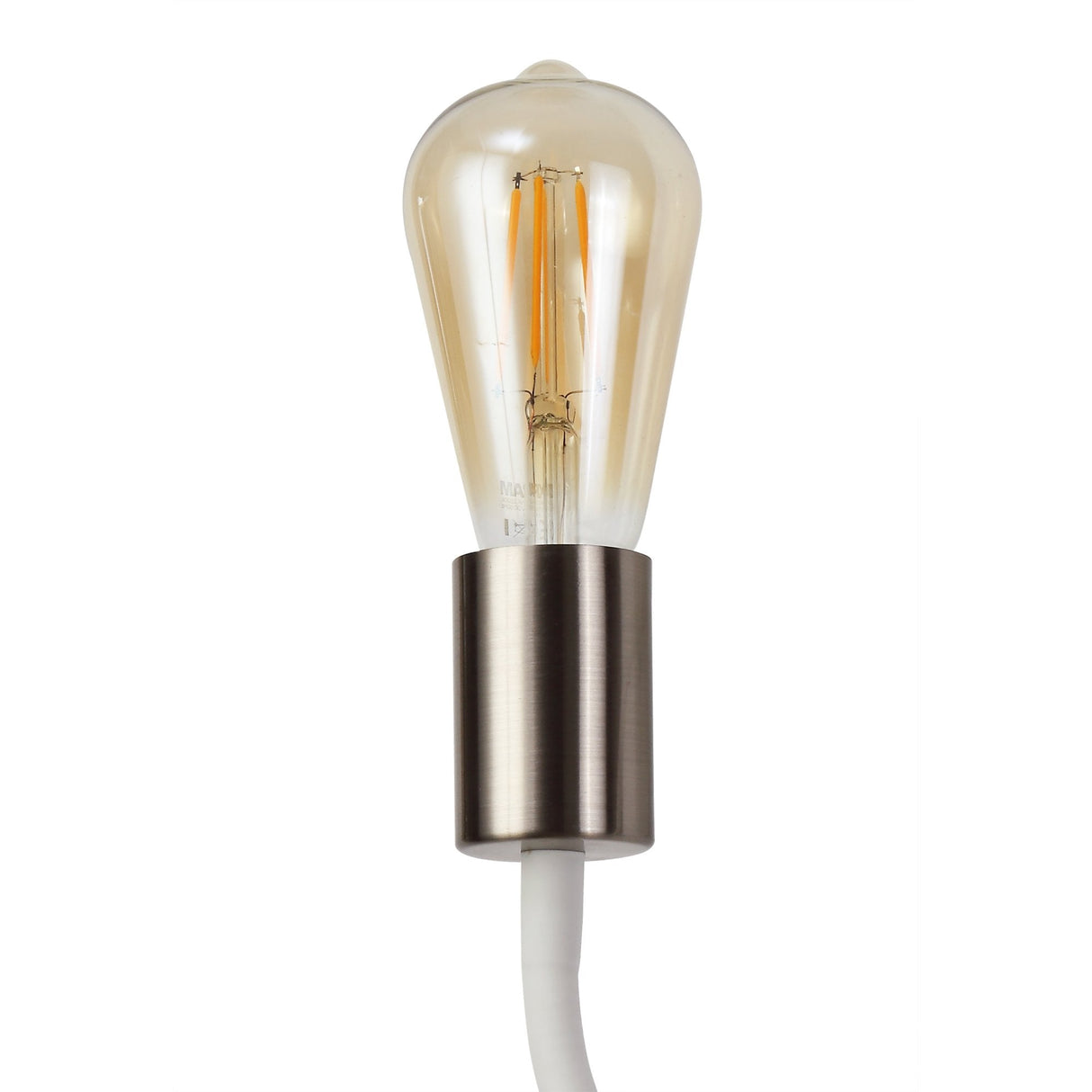 Adjustable Satin Finish Wall Lamp with E27 Socket
