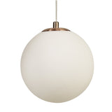 Antique Copper & Opal Glass Pendant Chandelier, 16-Light - 600mm Diameter