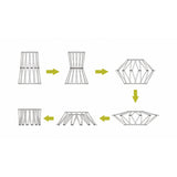Adjustable Matte Black Non-Electric Shade, 30cm