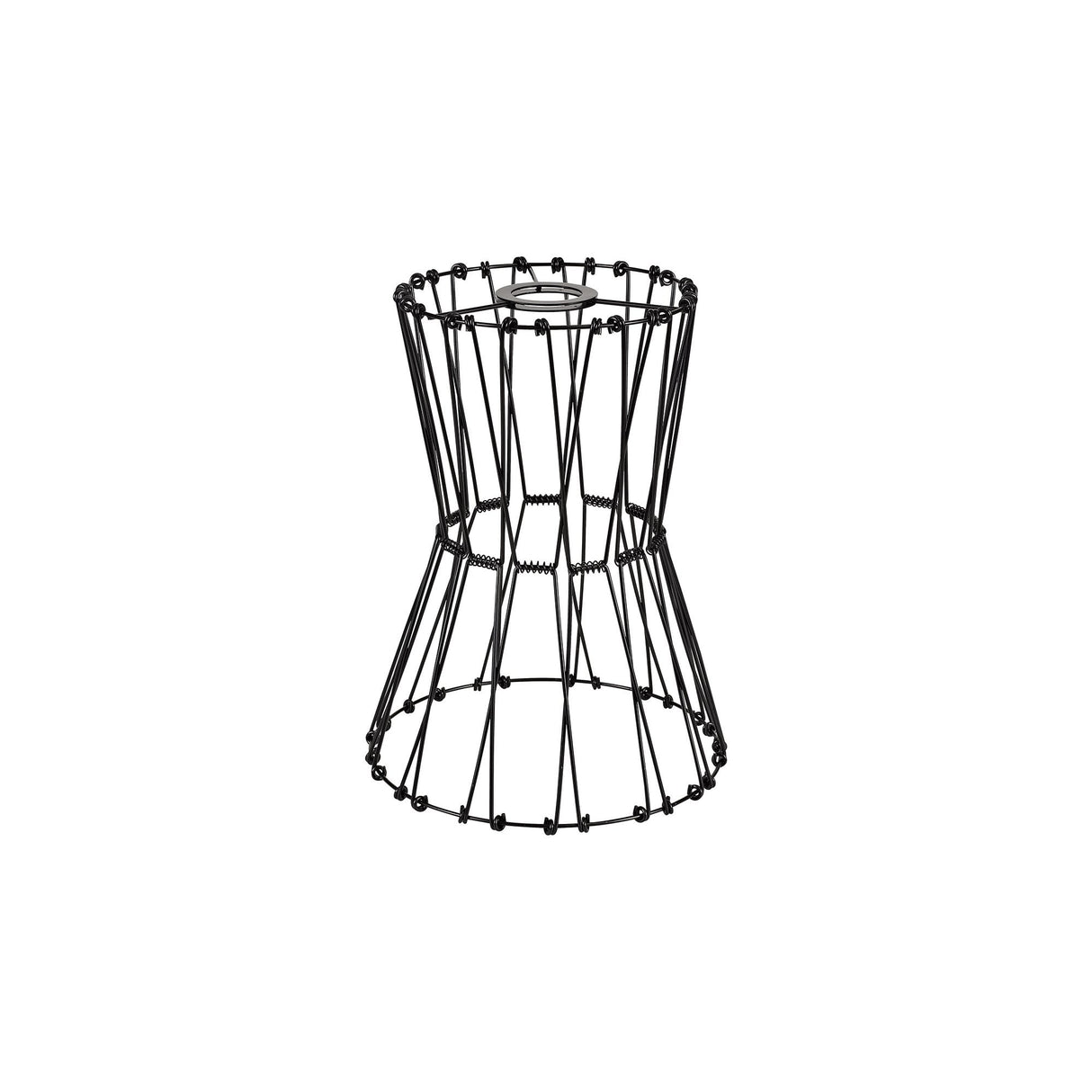 Adjustable Matte Black Non-Electric Shade, 30cm