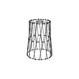 Adjustable Matte Black Non-Electric Shade, 30cm