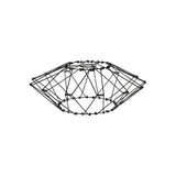 Adjustable Matte Black Non-Electric Shade, 30cm
