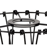 Adjustable Matte Black Non-Electric Shade, 30cm