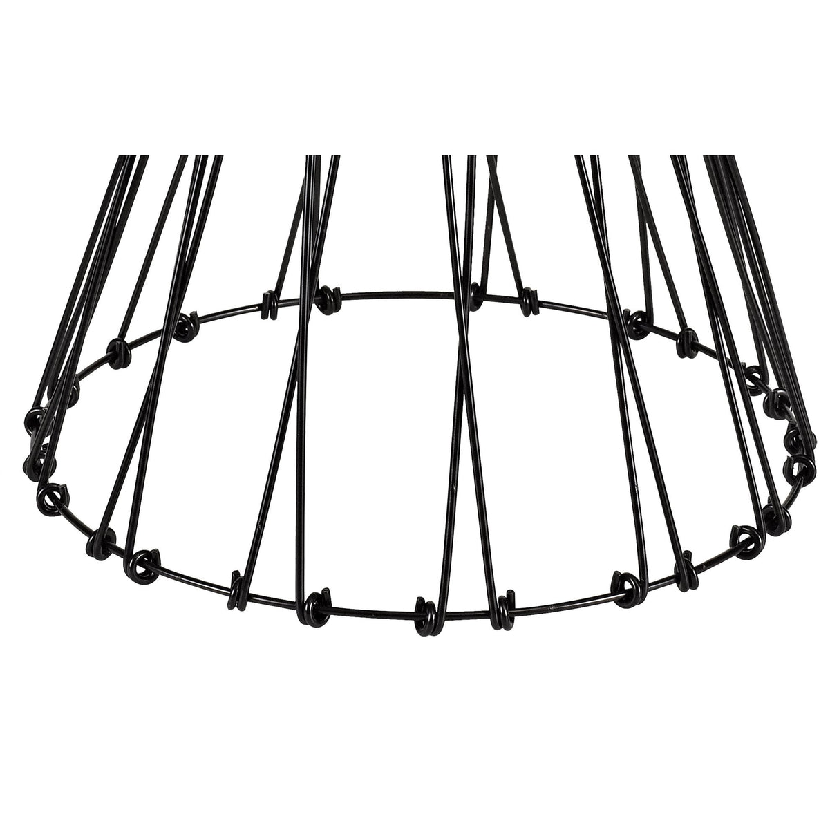 Adjustable Matte Black Non-Electric Shade, 30cm