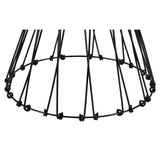 Adjustable Matte Black Non-Electric Shade, 30cm