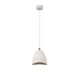 Versatile White Gypsum Pendant Light, E27 Socket