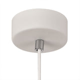 Versatile White Gypsum Pendant Light, E27 Socket