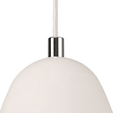 Versatile White Gypsum Pendant Light, E27 Socket
